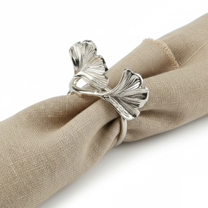 En gros, Anneaux de serviette élégants en fil doré, supports de serviette en maille métallique, boucles de décoration de table de luxe en fil torsadé ajouré - Product Image 6