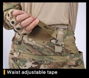 Ensemble uniforme tactique camouflage respirant unisexe en polyester/coton, chemise polo à manches longues, pantalon cargo, chasse, randonnée - Product Image 6