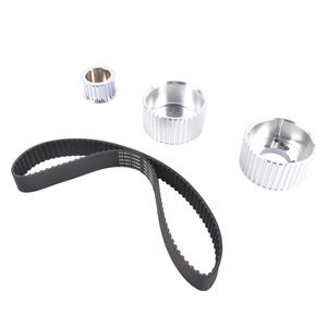 Kit de poulie de transmission par courroie SWP en aluminium billette pour moteurs Chevrolet Small Block SBC 283 305 327 350 383 400 - Pièces du système de transmission - Product Image 5