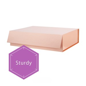 TH CBB-582 Rose Gold Magnetic <b>Gift</b> <b>Box</b> Sturdy Grain Texture Collapsible Presentation <b>Box</b> for Bridesmaid <b>Weddings</b>, Birthdays - Product Image 6