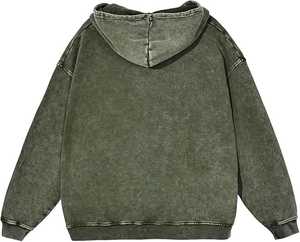 High Quality Men's Cotton Heavyweight Hoodie Unisex Oversized Pullover Custom Logo Blank Sweatshirt - Product Image 6