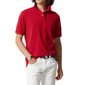 Chemise polo pour homme, design à manches courtes, tissu doux, style décontracté, streetwear d'été, logo personnalisé, chemise polo pour homme - Product Image 4