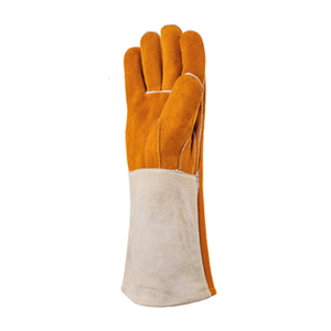 Guantes de Soldadura de Cuero Dividido con Forro y Ribete Antideslizante en el Exterior - Product Image 2