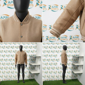 Customized Leather Made Sleeves Men's Varsity Outerwear <b>Jackets</b> New Stylish High Street Hip Hop <b>Punk</b> Style Varsity <b>Jacket</b> Men - Product Image 6