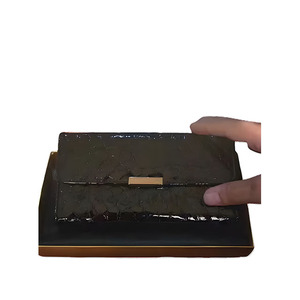 Stunning Textured Hide Envelope Clutch Flap Lock Closure Checkbook <b>Long</b> <b>Wallet</b> <b>For</b> <b>Men</b> Modern Urban Business Style Fashion - Product Image 3