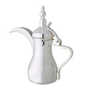 Cafetera árabe Dallah de metal, estilo moderno y apta para uso alimentario, para servir en restaurantes y hoteles, con acabado cromado. - Product Image 5