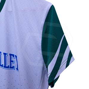 Maillot de volley-ball unisexe personnalisable, sublimé, écologique, col en V, manches longues, coupe athlétique, anti-humidité, vente en gros - Product Image 4