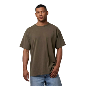 เสื้อยืดเจอร์ซีย์สีพื้นแฟชั่นสำหรับผู้ชาย ไซส์ใหญ่ ผ้าฝ้าย 100% เป็นมิตรกับสิ่งแวดล้อม แห้งเร็ว คอกลม ดีไซน์เรียบง่าย สไตล์ลำลองสมาร์ท ขายส่ง - Product Image 1