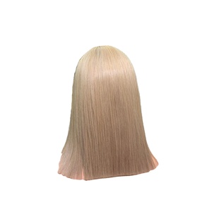 Vente chaude 100% Vietnam Cheveux Humains Bruts Blonde Gris Couleur HD Lace Front Perruques Os Droite Style Frontal Lace Perruque Transparent - Product Image 1