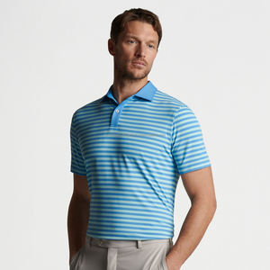 เสื้อโปโลสำหรับผู้ชายเสื้อโปโลลายขวางขนาดใหญ่พิเศษพิมพ์ลายกราฟิกออกแบบโลโก้ได้ตามต้องการ - Product Image 5