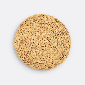 Salvamanteles Redondo de Jacinto de Agua Natural Ecológico, Tapete Tejido de Pasto Marino, Posavasos Resistente al Calor, Decoración para Mesa de Comedor - Product Image 6