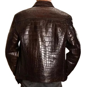 แจ็คเก็ตหนังแกะแท้แบบ unisex ระบายอากาศได้ดี พร้อมงานปักแบบกำหนดเอง สไตล์ไฮสตรีท แจ็คเก็ตฤดูหนาว - Product Image 5