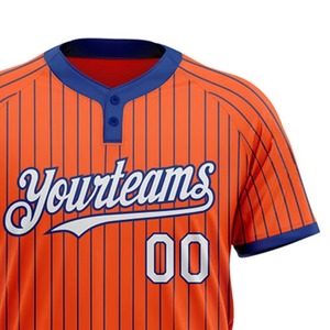OEM Custom Logo Short Sleeve Cheap Men <b>Baseball</b> Jerseys Plain Dyed 100% Polyester Breathable Wholesale Sportswear Uniforms - Product Image 3