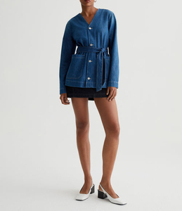 Veste en jean imprimée en coton à séchage rapide, prix compétitif, style décontracté urbain, veste en jean personnalisable pour femme - Product Image 6