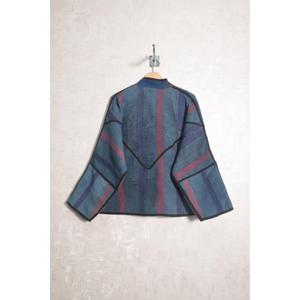 Chaqueta Vintage de Patchwork Indio, Abrigo de Algodón Kantha Hecho a Mano para Mujer - Product Image 5