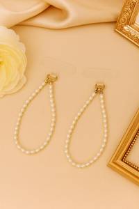 Correa para Teléfono con Cuentas de Perlas, Diseño Elegante, Estilo Princesa, Estética Suave y Glamorosa, Color Marfil, Marca Pearl Blossom Luxe Loop Dream Charm - Product Image 4