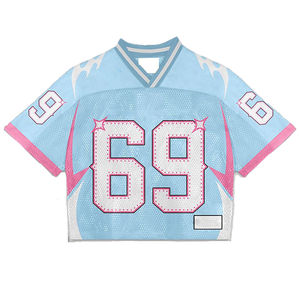 เสื้อฟุตบอลตาข่ายสำหรับฝึกซ้อม พิมพ์ลายแบบรีดร้อน สีตามสั่ง โลโก้ตามสั่ง ระบายอากาศได้ดี ผลิตจากโพลีเอสเตอร์ 100% สวมใส่สบาย - Product Image 2