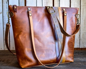 Real <b>Leather</b> Summer Women's Tote <b>Bag</b>-High Quality Portable Customizable Stylish Carry All Daily Use <b>Soft</b> <b>Leather</b> - Product Image 1