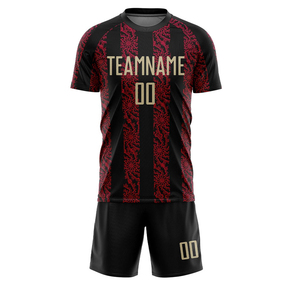 Ensemble de maillots de foot respirants de haute qualité, 100 % polyester, sur mesure, en vente à bas prix - Product Image 4