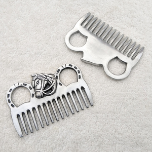 Cepillo de metal para caballos con diseño de cabeza de caballo para el cuidado de animales, para caballos, ovejas y cabras. - Product Image 5