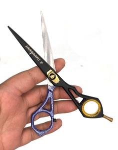 Ciseaux de barbier professionnels Tegra Hair CE, 6,5 pouces, acier inoxydable pakistanais 4Cr13, manche en caoutchouc, pour droitiers, très demandés - Product Image 3