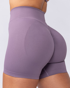 Shorts de yoga pour femmes à taille haute, écologiques, à séchage rapide, en spandex/coton, solides, sans couture, pour le fitness et les sports - Product Image 5