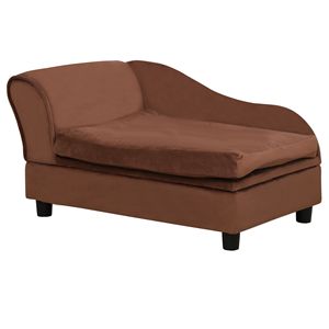 Divano per Animali Domestici con Vano Portaoggetti per Gatti e Cani di Piccola Taglia, Colore Marrone - Product Image 1