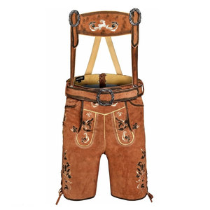 Shorts en cuir véritable légers pour hommes, style bavarois, fabriqués pour adultes – Meilleur fournisseur en gros - Product Image 4