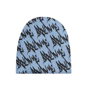 Gorro Unisex Estilo Urbano con Estampado de Letras, Gorro de Invierno de 56-58 cm, Tejido por Computadora, Impresión por Sublimación, 100% Acrílico - Product Image 6
