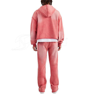Acid Wash <b>Tracksuit</b> Lightweight Clothing Designed For Fitness Sessions And Casual Everyday Wear - Product Image 4
