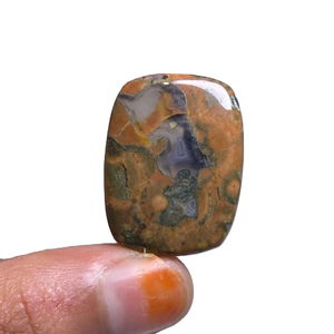 Cabochon de jaspe rhylite 100 % naturel de haute qualité, pierre précieuse en vrac pour la guérison, jaspe en gros pour la joaillerie - Product Image 1