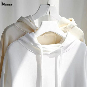 Sweat à capuche pour homme à épaules tombantes en gros |   Vêtements streetwear vierges, impression en relief, logo personnalisé - Product Image 1