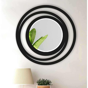 High Quality Indian Handicrafts Top Selling round <b>Metal</b> <b>Frame</b> Mirror Sticker for Wall Decor for Home Use - Product Image 6
