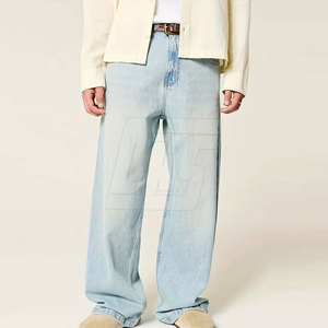 Streetwear <b>Men</b> <b>Baggy</b> Pants Casual Loose Fit <b>Trousers</b> Relaxed Straight Leg Everyday Fashion Bottoms Wholesale Apparel - Product Image 4