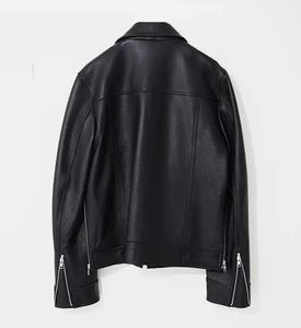 Chaqueta de Cuero Vintage para Hombre, Chaqueta Casual de Motociclista, Proveedor Mayorista, Mejor Precio - Product Image 2