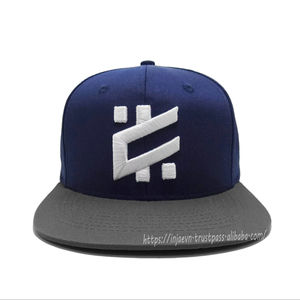 Chapeaux de sport classiques pour hommes Logo de broderie 3D personnalisé Black Flat Bill 6 Panel Cotton Snapback Caps au Vietnam - Product Image 2