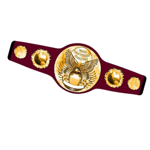 Cinturón de Campeón Mundial de Boxeo con Emblema Dorado, Cinturón de Título de Cuero Personalizable de Primera Calidad para Coleccionistas - Product Image 5