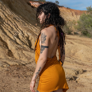 Vestido Mini Halter Bohemio sin Espalda para Mujer, Vestido de Verano para Fiesta en la Playa, Atuendo para Festivales y Vacaciones - Product Image 2