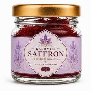 OEM Kashmiri Saffron 100% Pure & Natural Handpicked Red Saffron Threads Premium Saffron Rich Aroma Vibrant & Natural Red Color - Product Image 1
