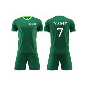 Fresh Article Customized Color & Size Soccer Uniform Short Sleeve Jersey <b>Elastic</b> Waist Soccer Set For Unisex - Product Image 2