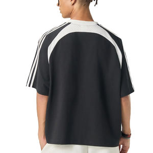 Camiseta Oversize de Algodón 100% de 260 GSM con Paneles de Malla en Contraste y Diseño Boxy, Estilo Urbano - Product Image 4