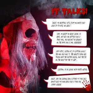 6.3ft Pirate Halloween Debout Décoration Vacances Fournitures pour Décorations Festives - Product Image 5