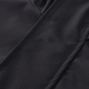 Blouson Bomber Unisexe Noir Personnalisé Imperméable avec Patchwork et Bandes Réfléchissantes, Fermeture Éclair, Style Sportif, Idéal Été, Extérieur en PU - Product Image 5