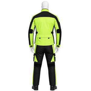 Neon <b>Green</b> Black Motorbike Set for Men Motorcycle Riding Suit Jacket and Trousers Protective Gear Racing Touring Outdoor Wear - Product Image 2