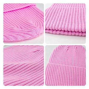 หมวกบีนนี่ไหมพรมคุณภาพสูงสำหรับผู้ชาย แบบคลาสสิค ขอบยางยืด  ปักโลโก้ตามสั่งได้ - Product Image 5