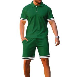 Ensemble de vêtements tendance pour garçons : Polo et short à manches courtes, personnalisable avec logo, idéal pour l'été (vente en gros) - Product Image 2