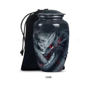 Urne funéraire Dragon de la Forêt Dusk pour cendres, pour femmes, grande urne funéraire de 10 pouces, urnes de crémation pour cendres humaines - Product Image 3