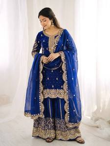 Traje Palazzo de Estilo Étnico Indio para Mujer, Colección para Fiestas - Product Image 3