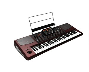Teclado Arreglador Profesional de 61 Teclas, Consola de Piano Digital, Instrumento de Interpretación de Estudio en Negro y Rojo - Product Image 4