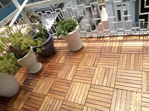 Azulejos modernos de madera de acacia de 12mm de espesor, 6 listones, colores dobles, diseño suave, respetuoso con el medio ambiente, garantía de 3 años, uso en jardín al aire libre - Product Image 5